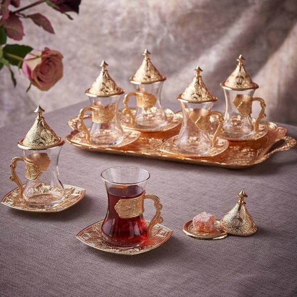 New Middle Eastern Tea Cups Set For Six People