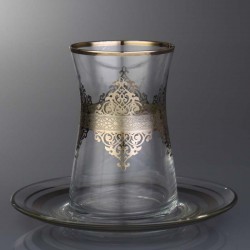 Ottoman Style Turkish Tea Set For Six Person